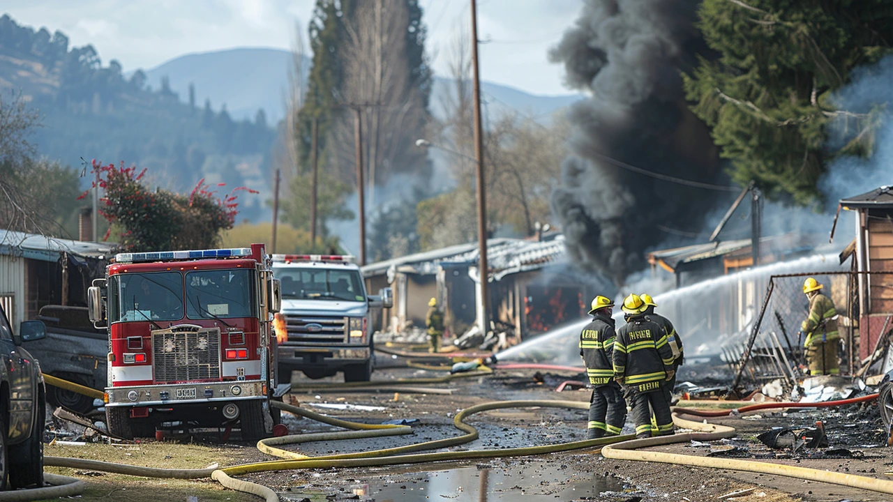 Devastador incendio en Osorno deja un herido y múltiples viviendas afectadas